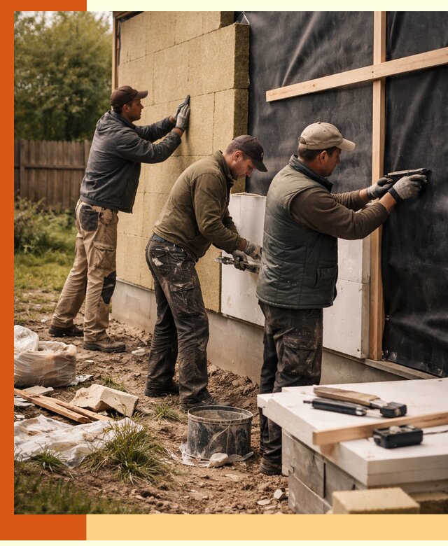 Утепление дачного дома под ключ в Скопине