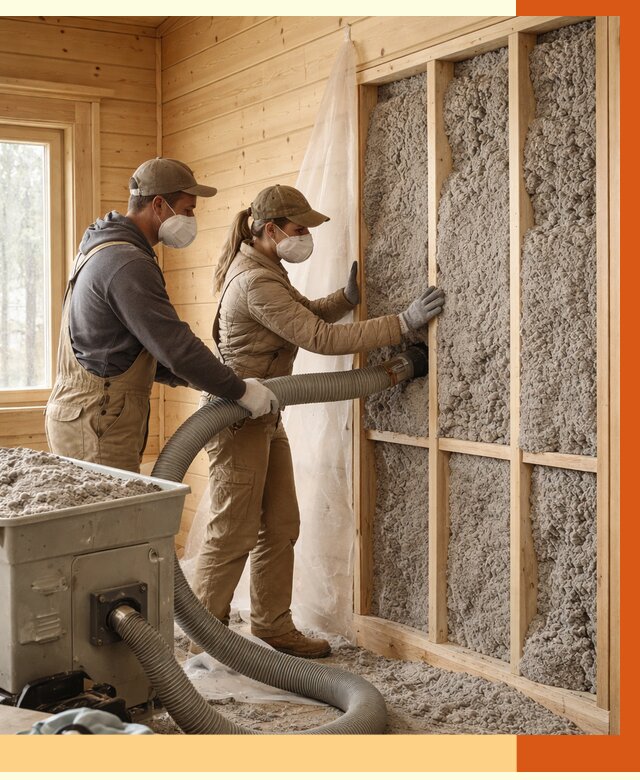 Утепление дачного дома эковатой в Скопине от 1511 руб./м2 — комплексно, ТепломастерСкп