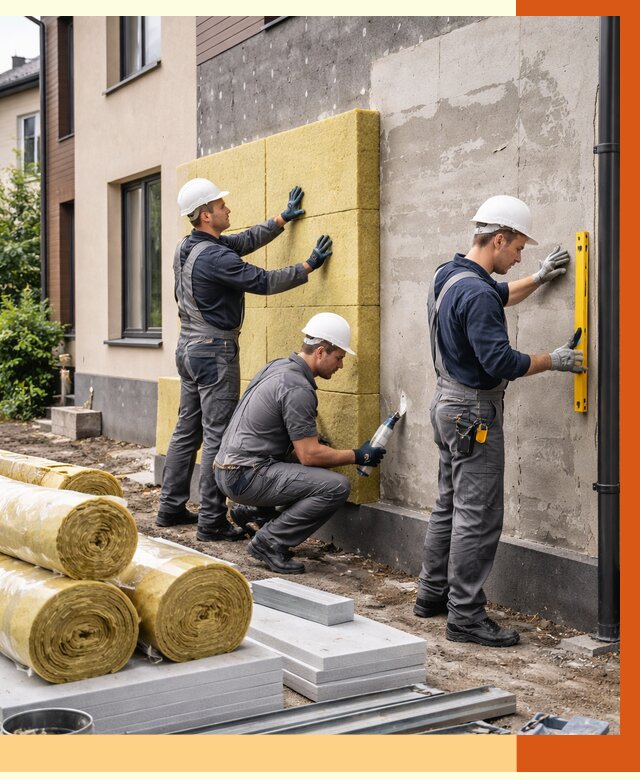 Утепление таунхауса в Скопине от 7503 руб/м2 — комплекс под ключ | ТепломастерСкп