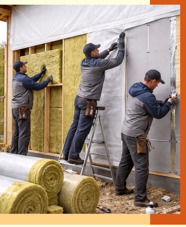 Утепление каркасного дома в Скопине от 4377 руб./м2 — профессионально | ТепломастерСкп