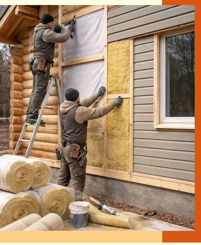 Утепление деревянного дома в Скопине от 6461 руб./м2 — заказать работы | ТепломастерСкп