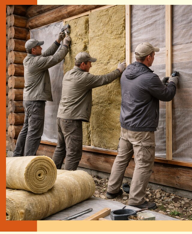 Утепление деревянного дома в Скопине эффективными технологиями