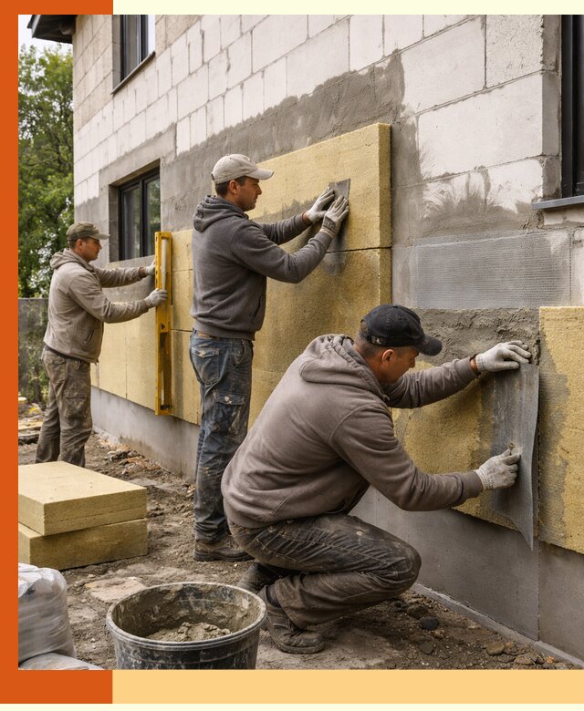 Утепление дома из газобетона в Скопине качественно и долговечно