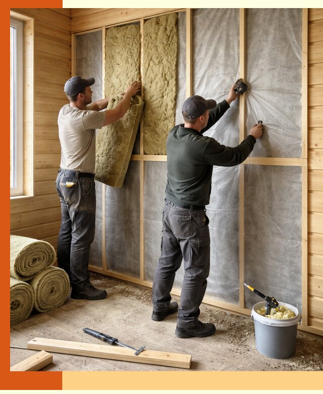 Утепление дома из минибруса в Скопине: комплексные теплоизоляционные работы