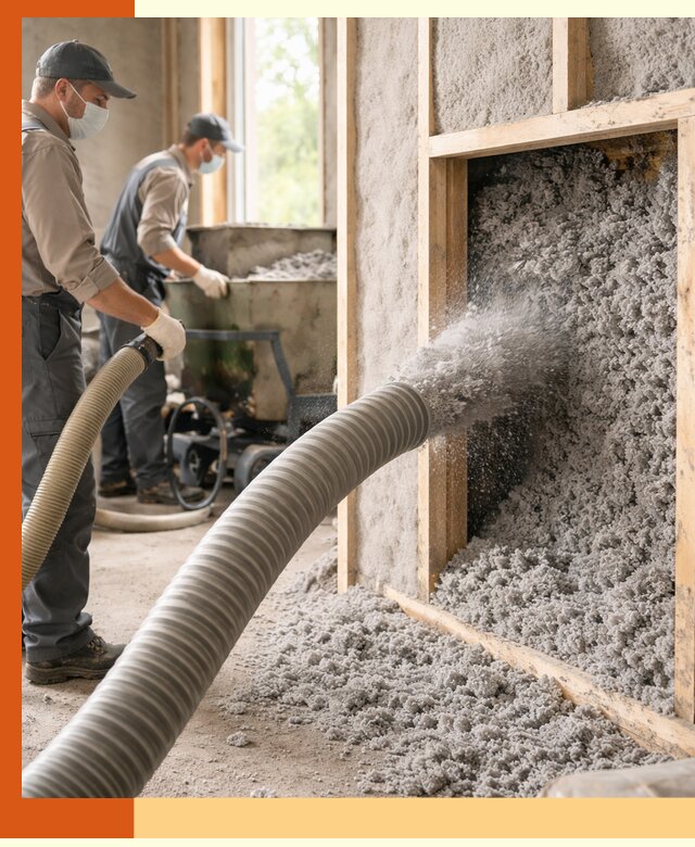 Утепление коттеджа эковатой в Скопине с гарантией качества