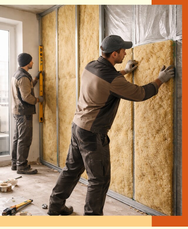 Утепление квартиры изнутри в Скопине от 4533 руб. за м2 | Проф. работы ТепломастерСкп