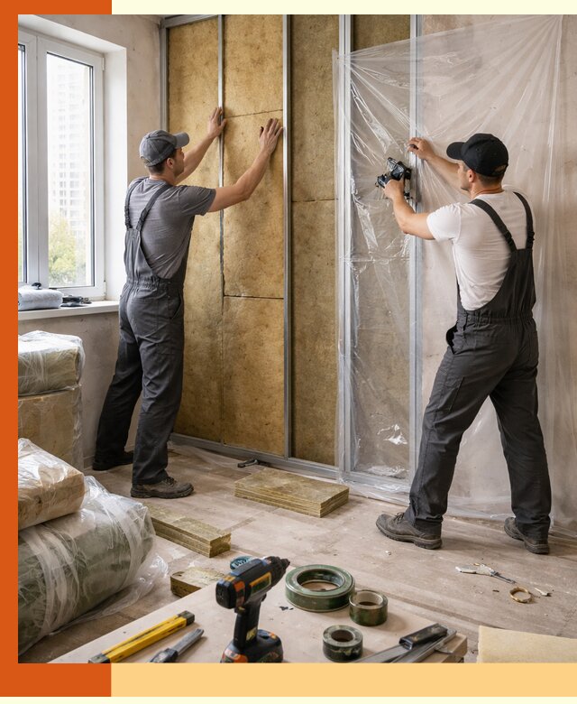 Утепление квартиры изнутри профессионально в Скопине