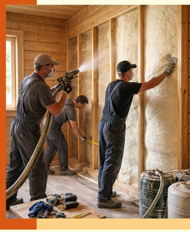 Утепление бани пенополиуретаном (ППУ) в Скопине