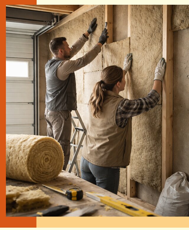 Утепление гаража изнутри в Скопине: быстро и надежно