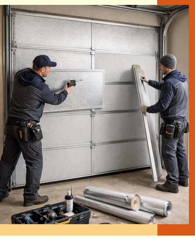 Утепление гаражных ворот в Скопине от 8180 руб/м2 — надежно и быстро | ТепломастерСкп