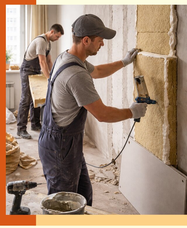 Утепление стен изнутри в Скопине — качественно и эффективно