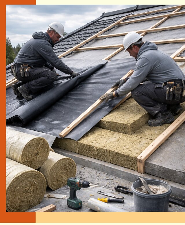 Утепление крыши снаружи в Скопине: профессиональная теплоизоляция