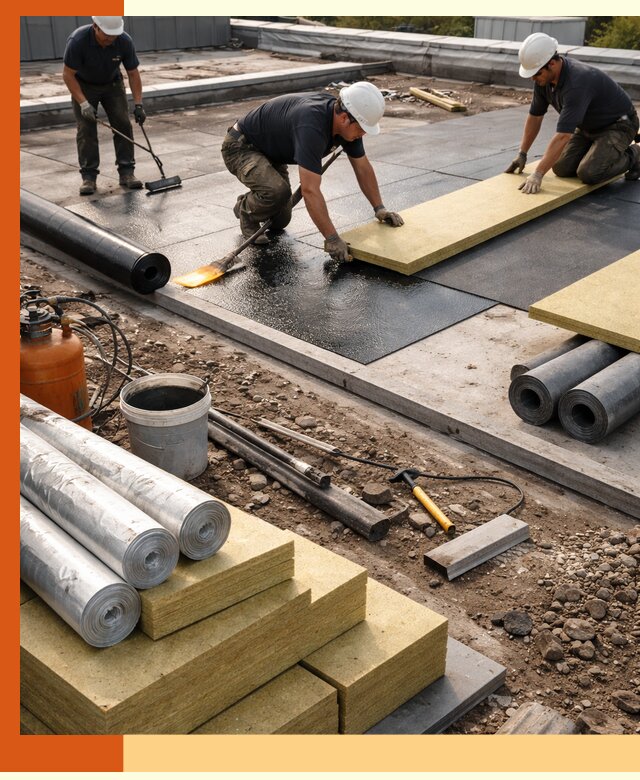 Утепление плоской крыши в Скопине — надежная теплоизоляция и герметизация