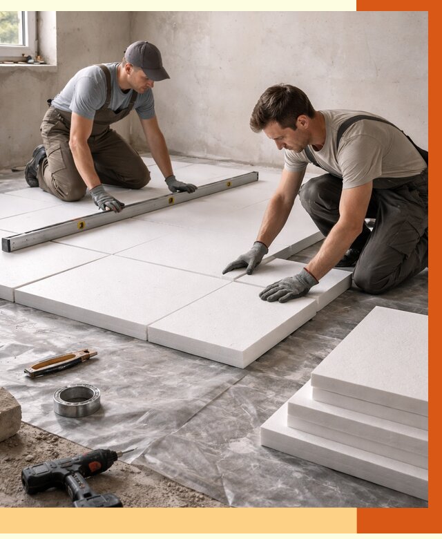 Утепление бетонного пола в Скопине от 2605 руб/м2 — монтаж и цена | ТепломастерСкп