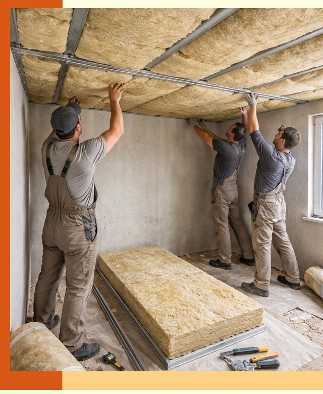 Утепление потолка в Скопине — тепло и без сквозняков