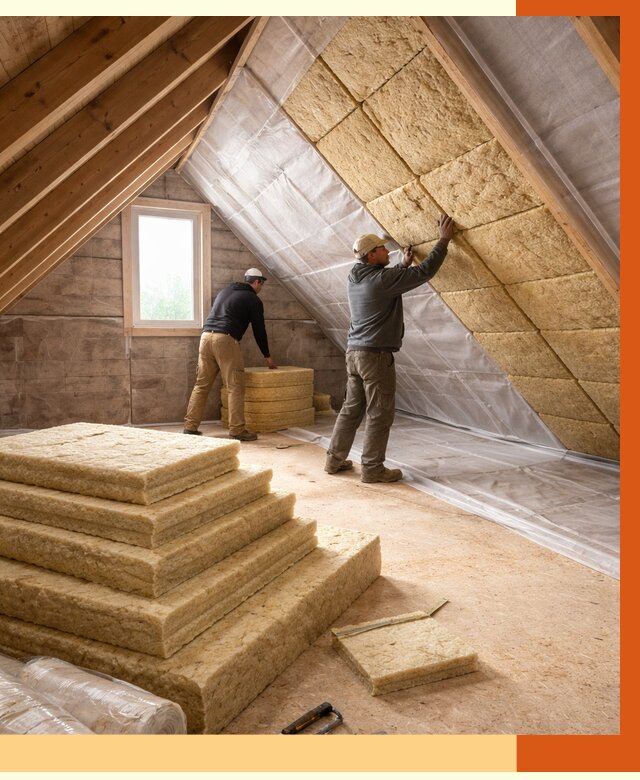 Утепление мансарды в Скопине от 2605 руб/м2 — комплексно и под ключ | ТепломастерСкп