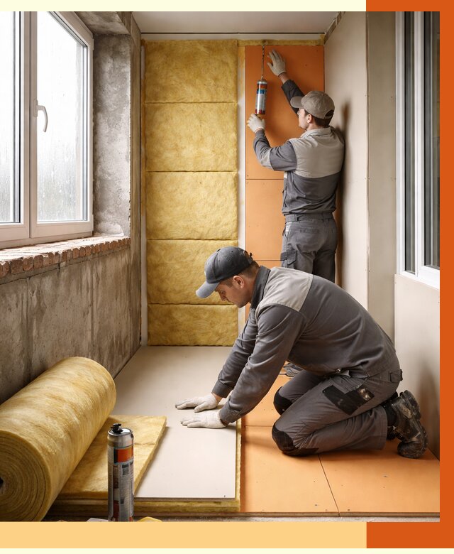 Утепление лоджии под ключ в Скопине от 6774 руб/м2 — комплексное решение | ТепломастерСкп