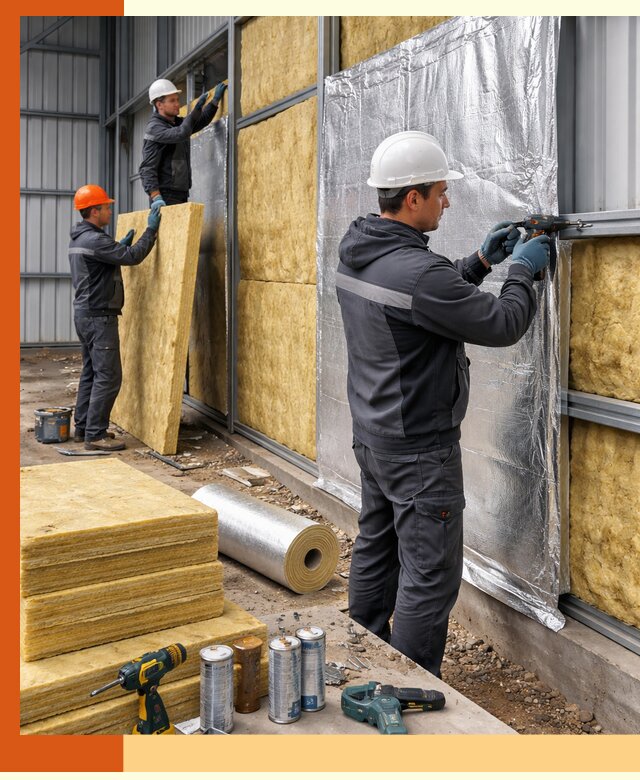 Утепление металлического ангара профессионально в Скопине