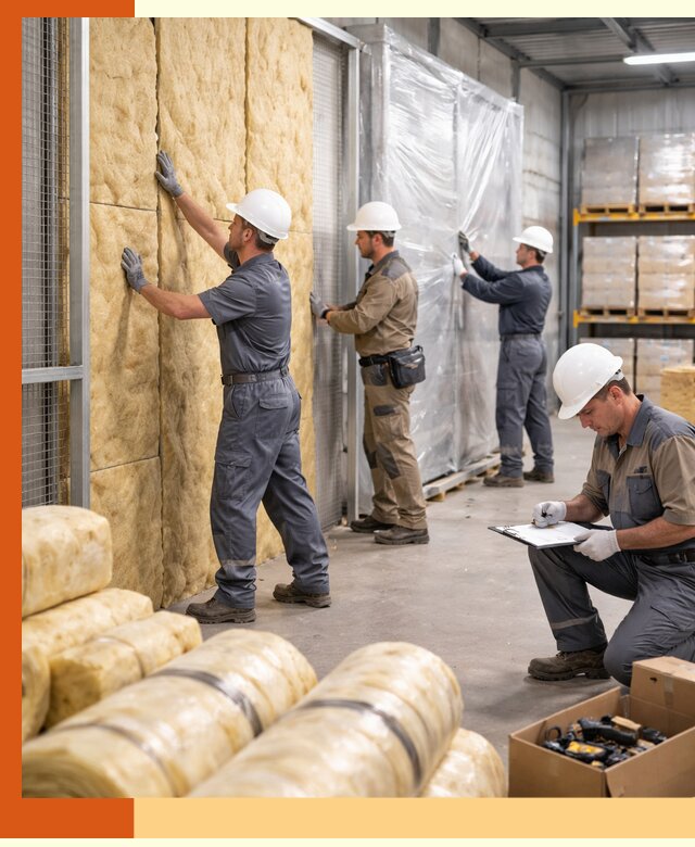 Утепление склада готовой продукции в Скопине качественно и быстро