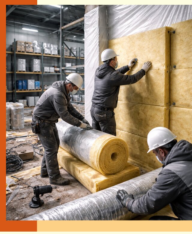 Утепление склада химсырья в Скопине: безопасная и эффективная изоляция