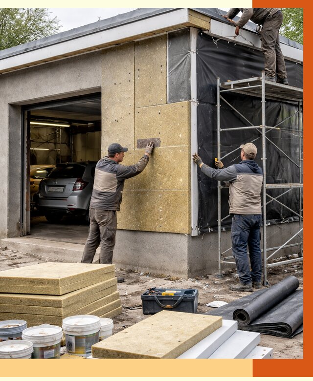 Утепление автосервиса в Скопине ппу, пеноизоляция, от 15110 руб/м2 — ТепломастерСкп