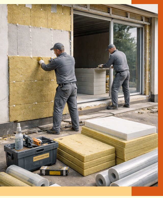 Утепление торгового павильона в Скопине от 15110 руб./м² под ключ | ТепломастерСкп