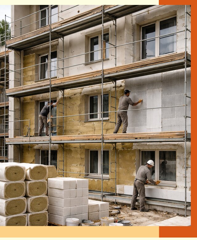 Утепление гостиницы в Скопине от 7503 руб./м2 — комплексно, ППУ, под ключ | ТепломастерСкп