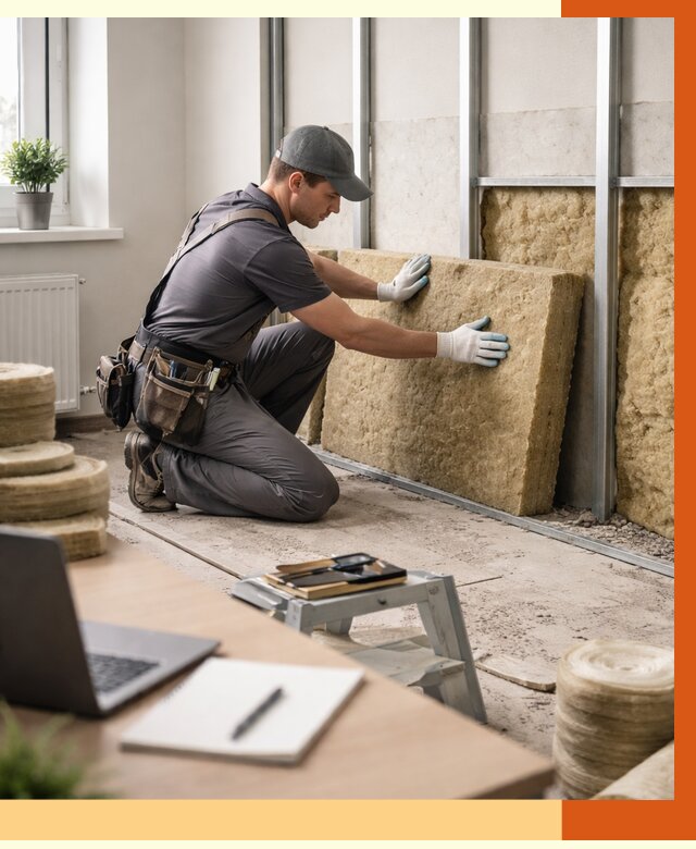 Утепление офиса в Скопине от 4689 руб/м2 — комплексное утепление офиса под ключ | ТепломастерСкп