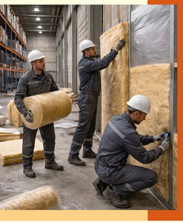 Утепление логистического центра в Скопине от 4689 руб/м² под ключ | ТепломастерСкп