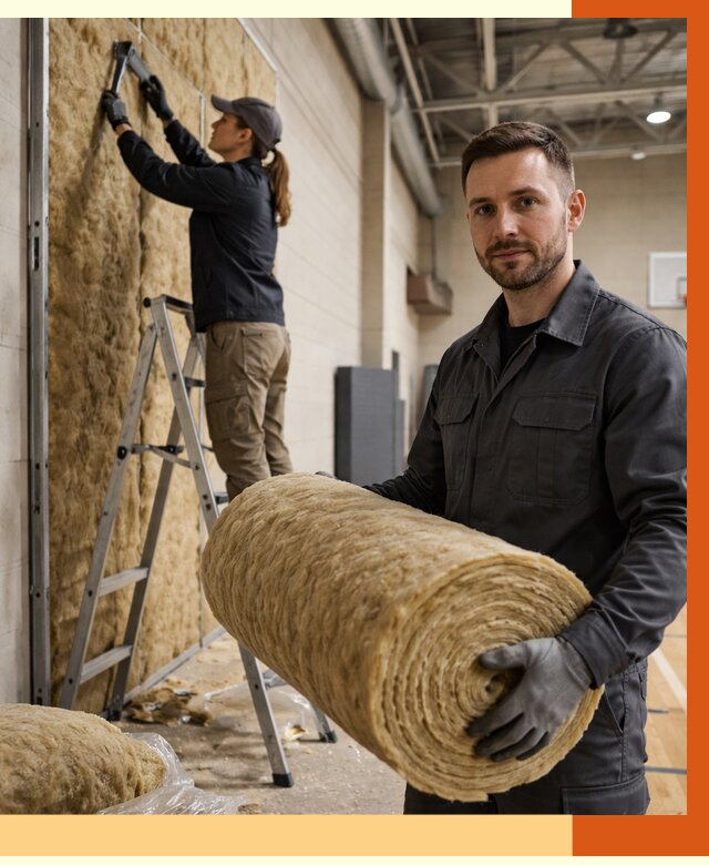 Утепление спортзала в Скопине от 7816 руб/м2 — комплексное утепление под ключ | ТепломастерСкп