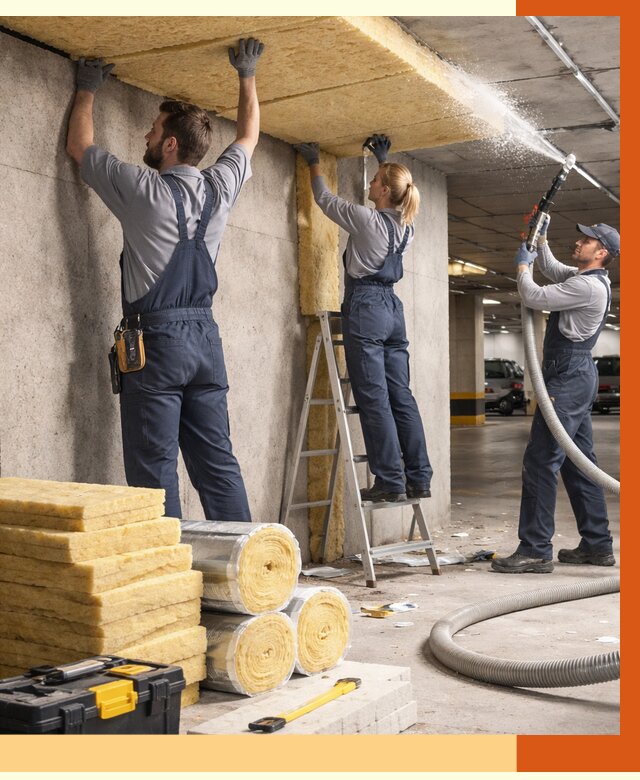 Утепление паркинга в Скопине от 7086 руб./м2 — работы под ключ | ТепломастерСкп