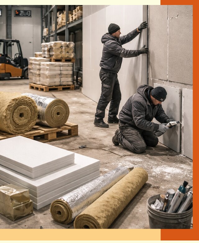 Утепление холодного склада в Скопине от 8858 руб/м2 — комплексное под ключ | ТепломастерСкп