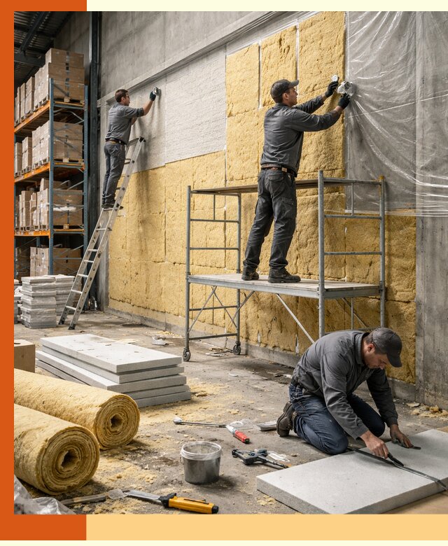 Утепление холодного склада под ключ в Скопине