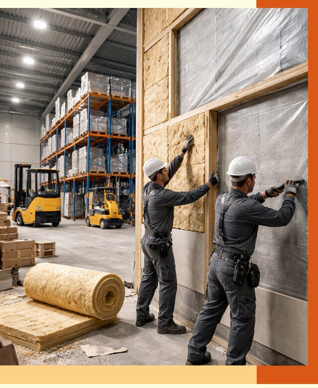 Утепление склада с техникой в Скопине от 4377 руб./м2 — комплексно под ключ | ТепломастерСкп