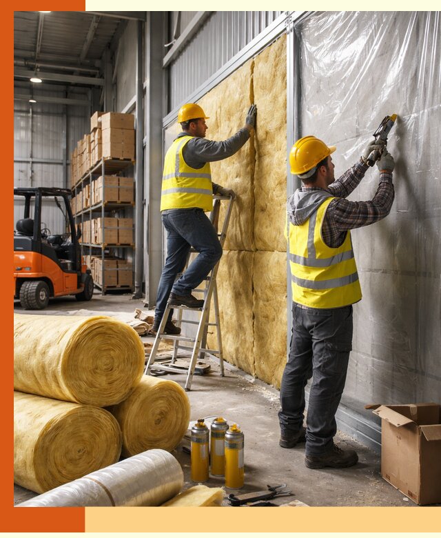 Утепление склада с техникой в Скопине под ключ