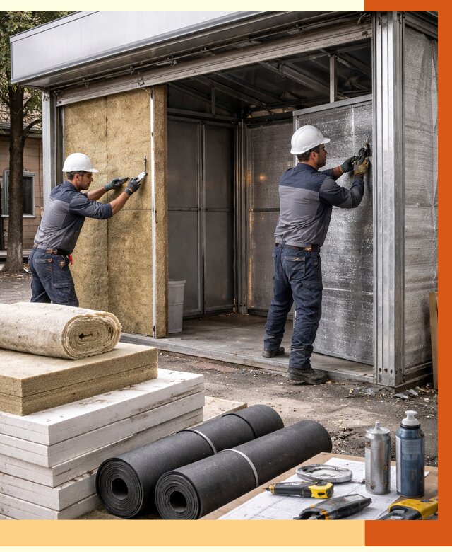 Утепление павильона шаурма в Скопине под ключ от 1251 руб. за м² | ТепломастерСкп