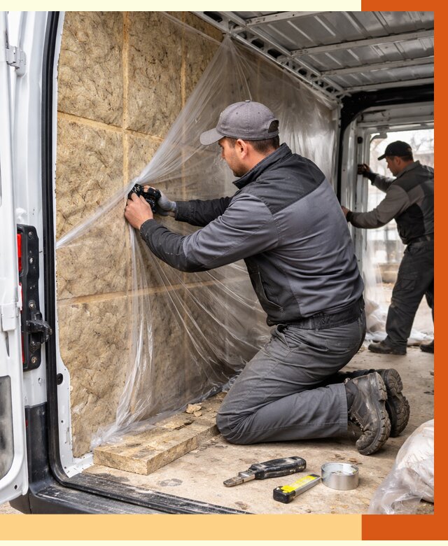 Утепление фургона в Скопине от 17195 руб/м2 — утепление фургона ППУ и кузова | ТепломастерСкп