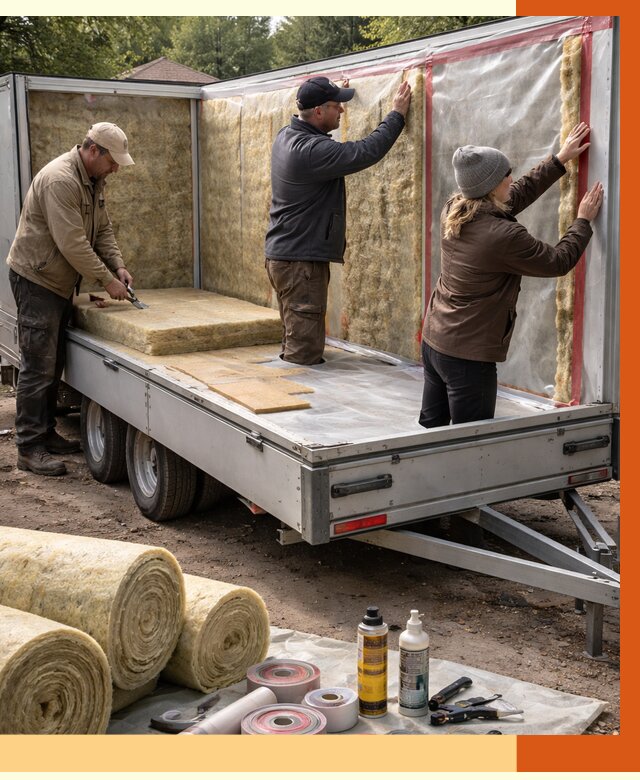 Утепление прицепа в Скопине под ключ от 13026 руб. — комплекс от ТепломастерСкп