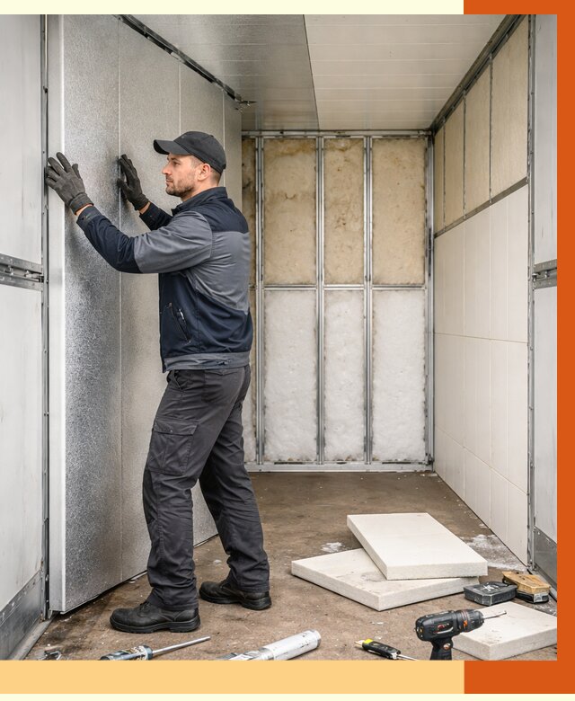 Утепление холодильного кузова в Скопине от 14068 руб. под ключ | ТепломастерСкп