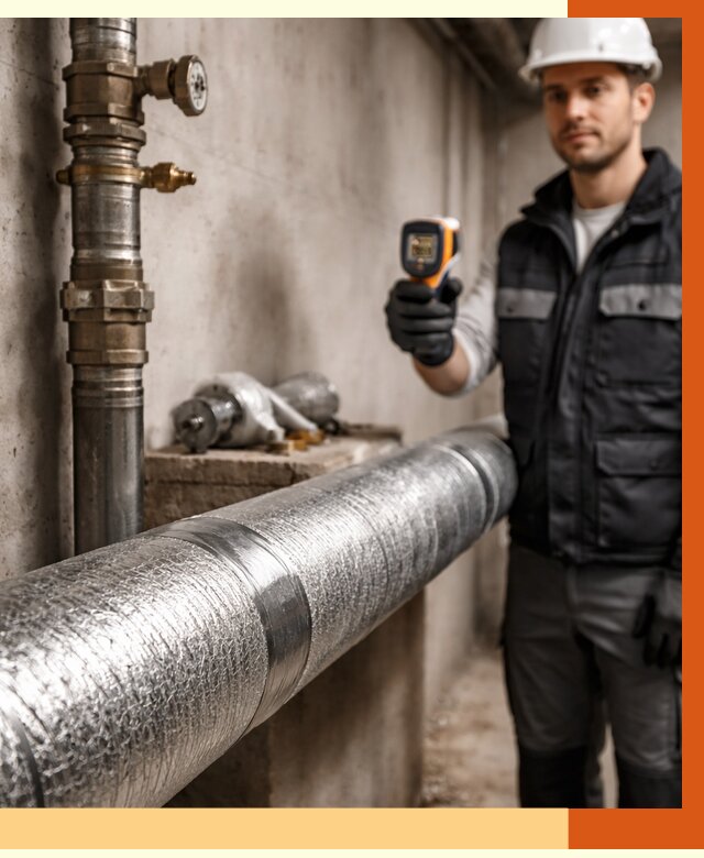 Утепление труб водоснабжения в Скопине от 8858 руб. за м² — услуги ТепломастерСкп