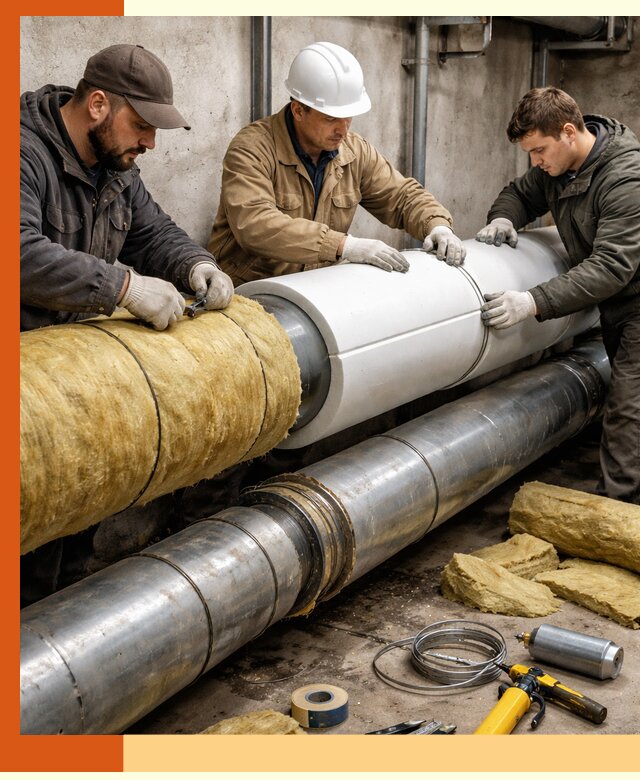 Утепление трубопровода в Скопине с гарантией энергоэффективности