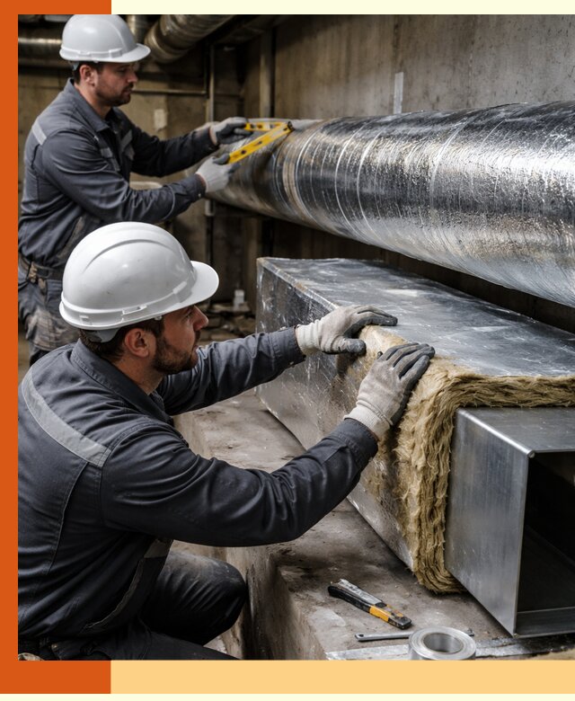 Профессиональное утепление воздуховодов и теплоизоляция в Скопине