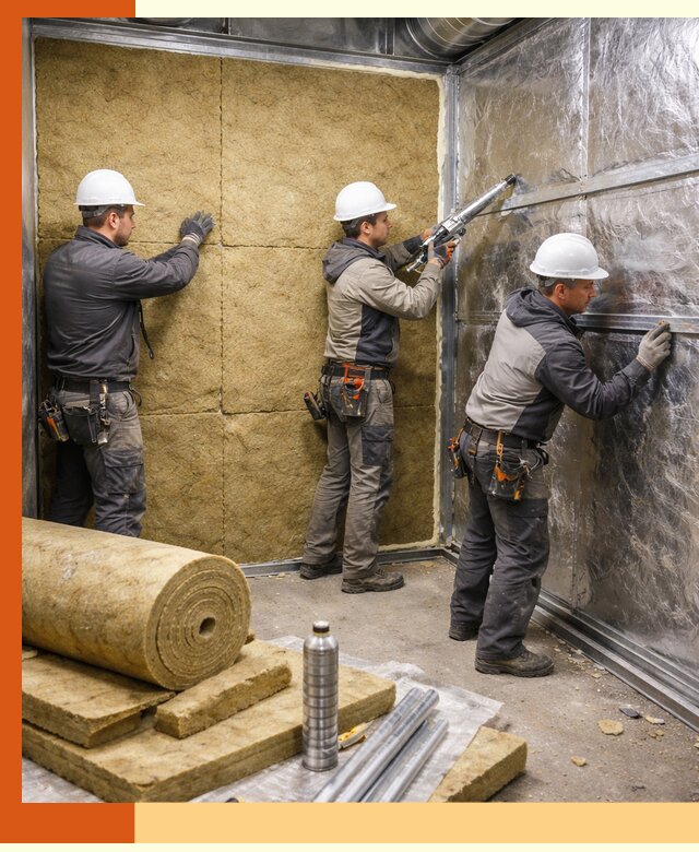 Утепление венткамеры в Скопине — качественная теплоизоляция и шумопоглощение