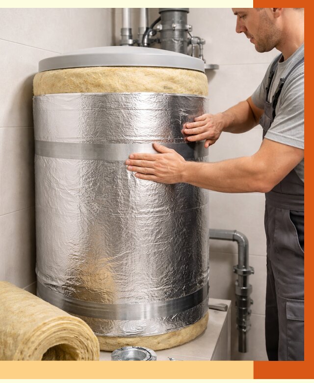 Утепление бойлера в Скопине от 4689 руб. под ключ | Утепление ППУ | ТепломастерСкп