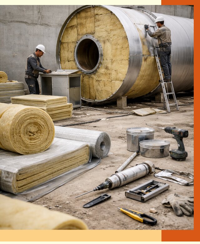 Утепление резервуара с топливом в Скопине от 28658 руб. под ключ | ТепломастерСкп