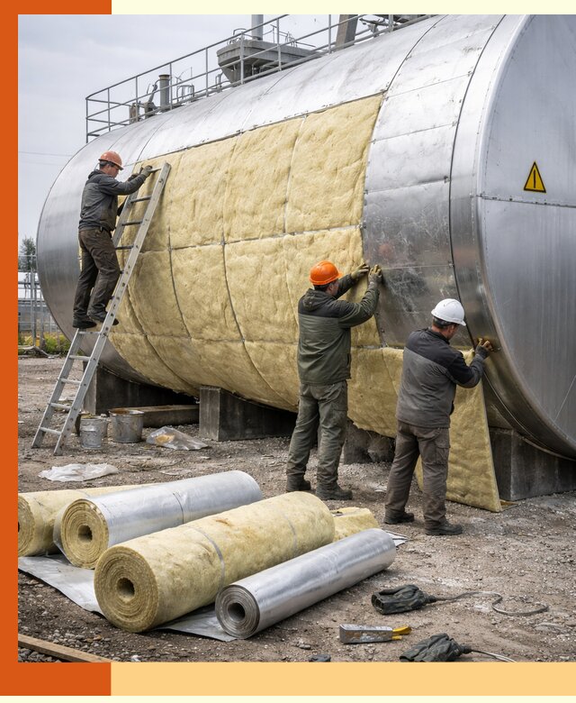 Утепление резервуаров с топливом в Скопине надежно и экономично