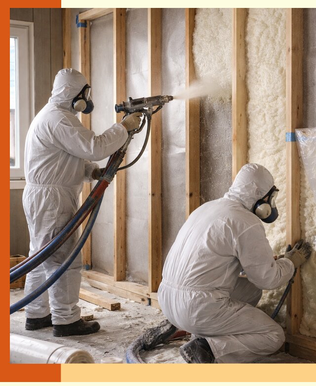 Утепление каркасной стены ППУ в Скопине для домов и коттеджей