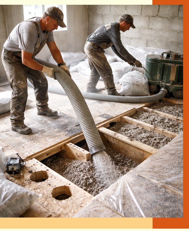 Заполнение пустот перекрытий в Скопине от 4689 руб. под ключ | ТепломастерСкп