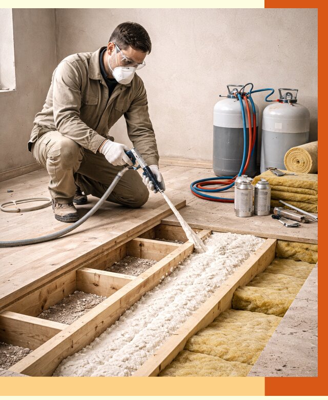 Заполнение полостей межэтажного перекрытия в Скопине от 4377 руб. | ТепломастерСкп