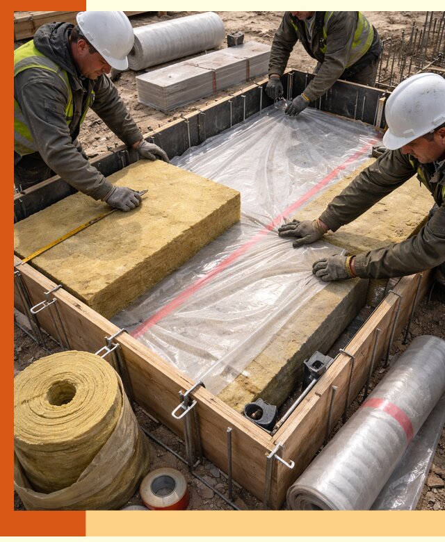 Теплоизоляция опалубки для строительства в Скопине